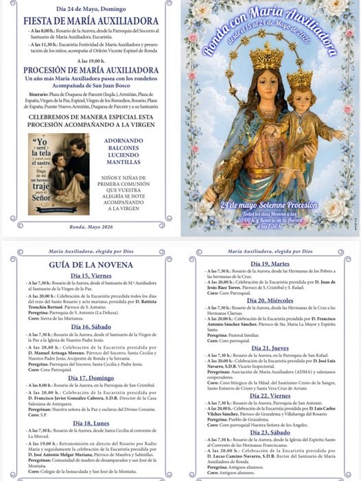 Mayo 24.2026 Procesión de María Auxiliadora